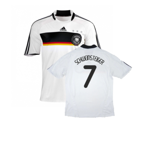 Germany 2008-09 Home Shirt ((Good) S) (SCHWEINSTEIGER 7)