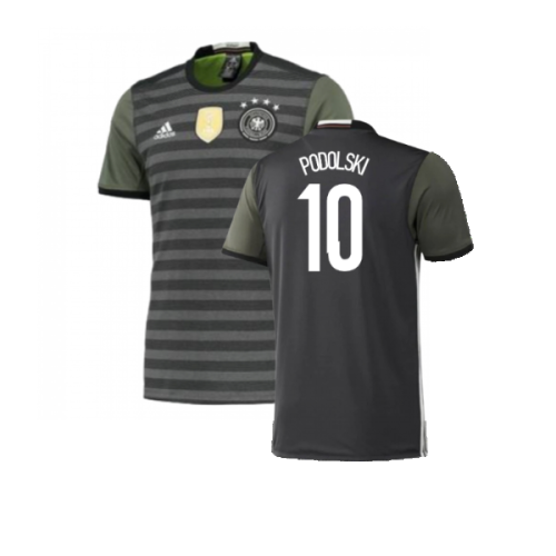 Germany 2015-16 Away Shirt ((Excellent) S) (Podolski 10)