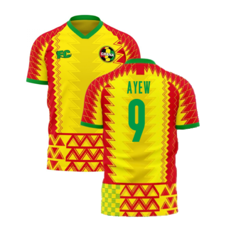 Ghana 2022-2023 Home Concept Football Kit (Fans Culture) (AYEW 9)