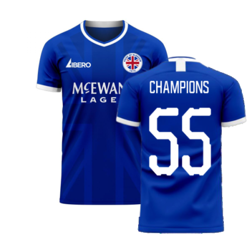 Glasgow 2024-2025 Home Concept Football Kit (Libero) (Champions 55)