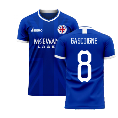 Glasgow 2024-2025 Home Concept Football Kit (Libero) (GASCOIGNE 8)