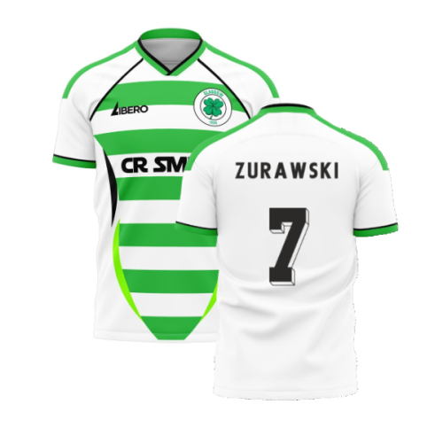 Glasgow Greens 2006 Style Home Concept Shirt (Libero) (Zurawski 7)