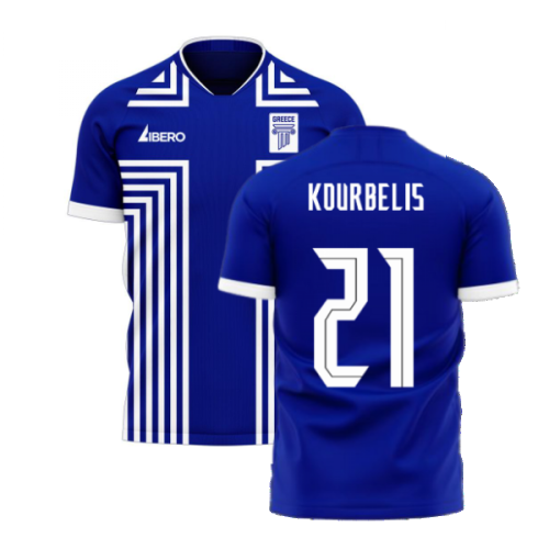 Greece 2024-2025 Away Concept Football Kit (Libero) (KOURBELIS 21)