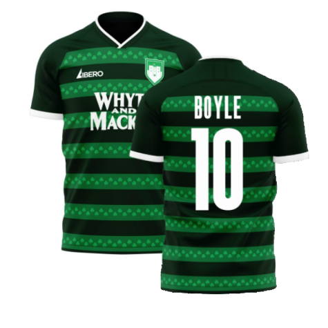 Hibernian 2021-2022 Third Concept Football Kit (Libero) (BOYLE 10)