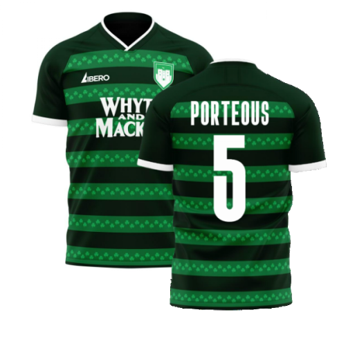 Hibernian 2021-2022 Third Concept Football Kit (Libero) (PORTEOUS 5)