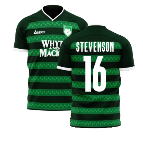 Hibernian 2021-2022 Third Concept Football Kit (Libero) (STEVENSON 16)