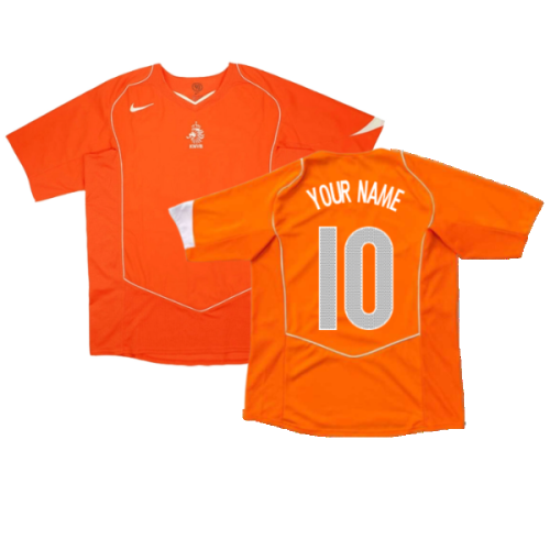Holland 2004-05 Home Shirt ((Very Good) XXL) (Your Name)
