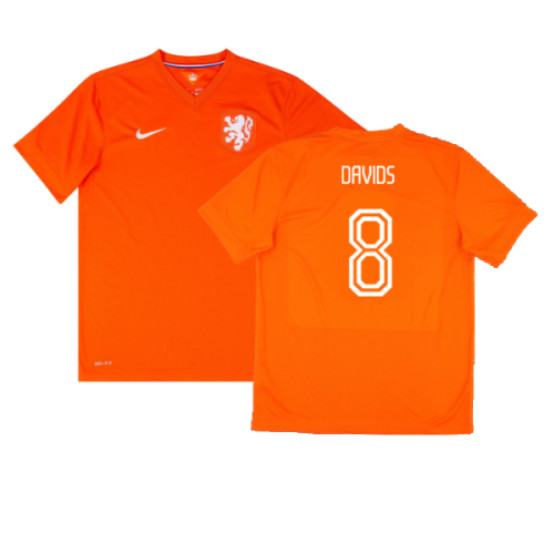 Holland 2014-15 Home Shirt (Good) (Davids 8)