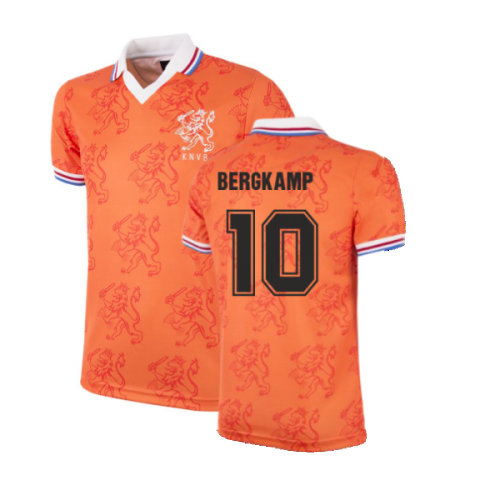 Holland World Cup 1994 Retro Football Shirt (BERGKAMP 10)