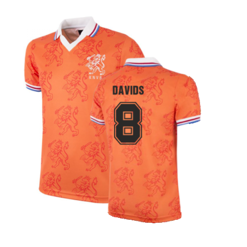 Holland World Cup 1994 Retro Football Shirt (DAVIDS 8)