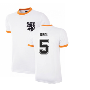 Holland World Cup Away 1978 Retro Football Shirt (Krol 5)