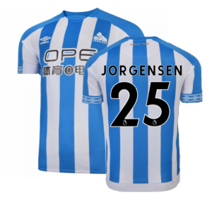 Huddersfield 2018-19 Home Shirt ((Excellent) M) (Jorgensen 25)