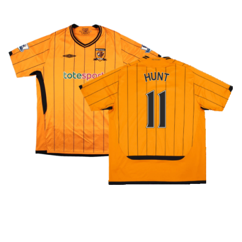Hull City 2009-10 Home Shirt ((Excellent) XL) (Hunt 11)