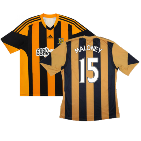 Hull City 2013-14 Home Shirt ((Excellent) S) (Maloney 15)