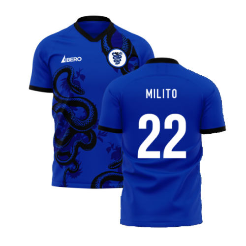 Inter 2024-2025 Training Concept Football Kit (Libero) (Milito 22)