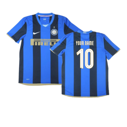 Inter Milan 2008-09 Home Shirt ((Excellent) S) (Your Name)