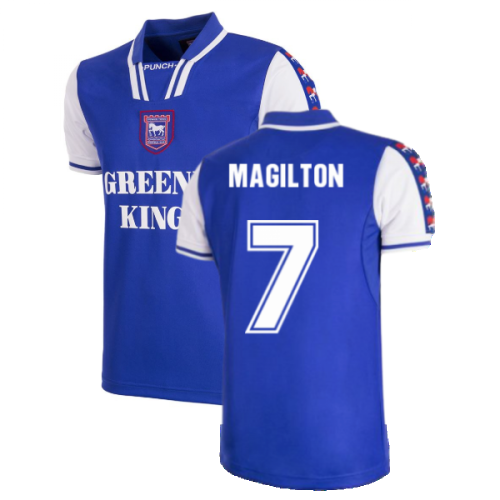 Ipswich Town FC 1997 - 99 Short Sleeve Retro Football Shirt (Magilton 7)