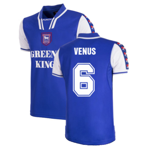 Ipswich Town FC 1997 - 99 Short Sleeve Retro Football Shirt (Venus 6)