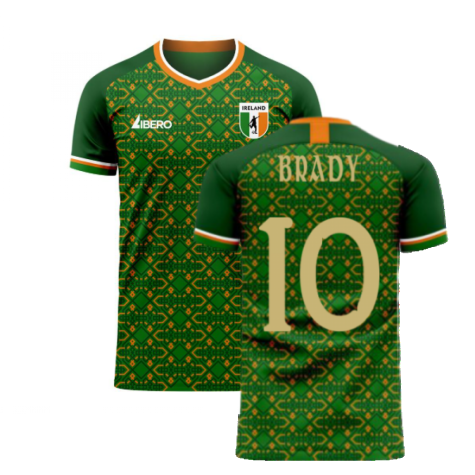 Ireland 2024-2025 Home Concept Football Kit (Libero) (BRADY 10)