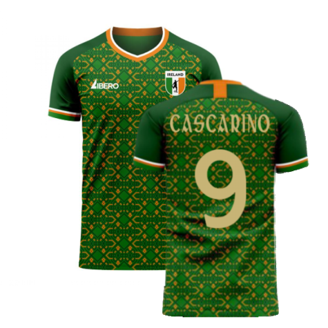 Ireland 2024-2025 Home Concept Football Kit (Libero) (CASCARINO 9)