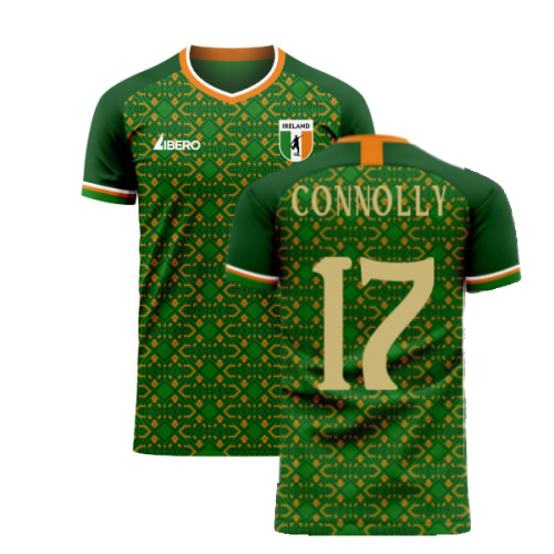 Ireland 2024-2025 Home Concept Football Kit (Libero) (CONNOLLY 17)