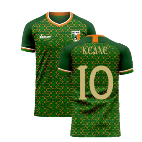 Ireland 2024-2025 Home Concept Football Kit (Libero) (KEANE 10)