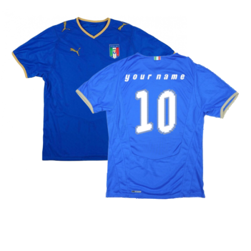 Italy 2008-09 Home Shirt ((Very Good) S) (Your Name)
