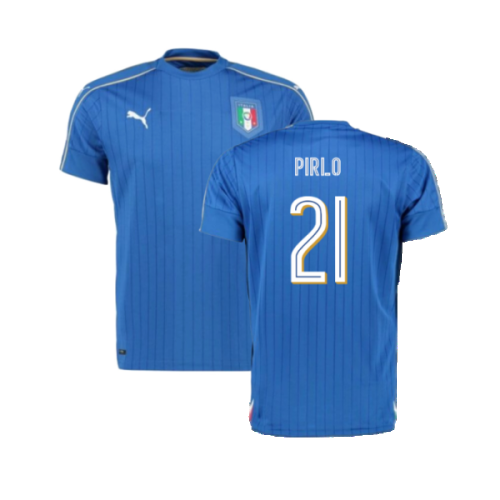Italy 2016-17 Home Shirt ((Excellent) S) (Pirlo 21)