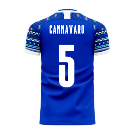 Italy 2024-2025 Home Concept Football Kit (Libero) (CANNAVARO 5)