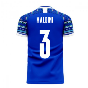 Italy 2024-2025 Home Concept Football Kit (Libero) (MALDINI 3)