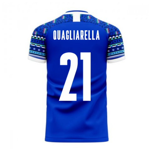 Italy 2024-2025 Home Concept Football Kit (Libero) (QUAGLIARELLA 21)