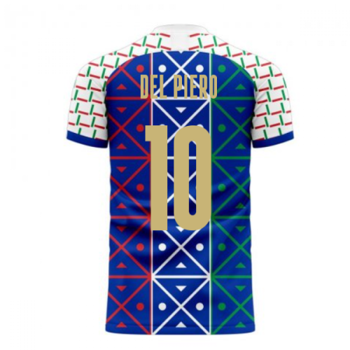 Italy 2024-2025 Renaissance Home Concept Football Kit (Libero) (DEL PIERO 10)