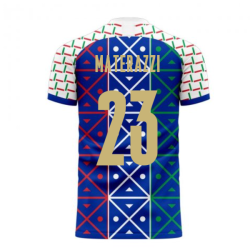 Italy 2024-2025 Renaissance Home Concept Football Kit (Libero) (MATERAZZI 23)