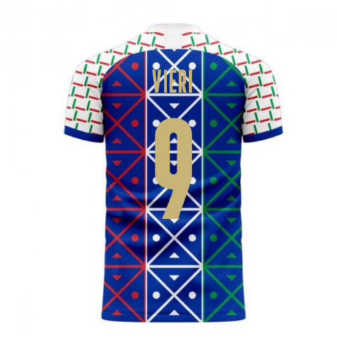 Italy 2024-2025 Renaissance Home Concept Football Kit (Libero) (VIERI 9)