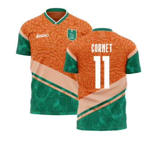 Ivory Coast 2021-2022 Away Concept Football Kit (Libero) (CORNET 11)