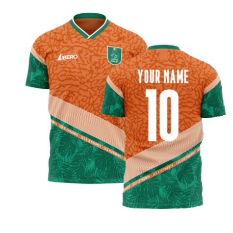 Ivory Coast 2021-2022 Away Concept Football Kit (Libero) (Your Name)