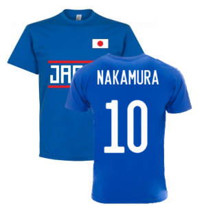 Japan Team T-Shirt - Royal (NAKAMURA 10)