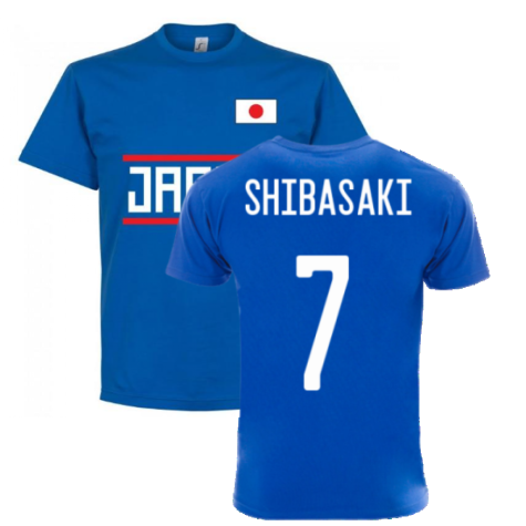 Japan Team T-Shirt - Royal (SHIBASAKI 7)