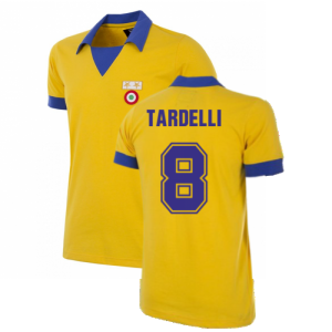 Juventus FC 1983 - 84 Away Coppa Delle Coppe UEFA Retro Football Shirt (Tardelli 8)