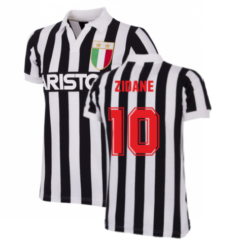 Juventus FC 1984 - 85 Retro Football Shirt (ZIDANE 10)