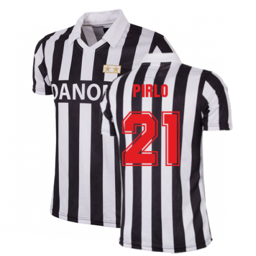 Juventus FC 1992 - 93 Coppa UEFA Retro Football Shirt (PIRLO 21)