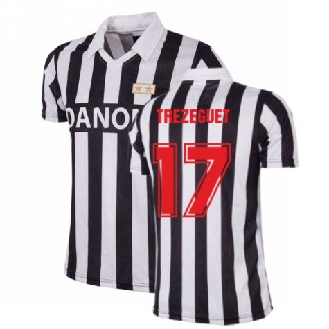 Juventus FC 1992 - 93 Coppa UEFA Retro Football Shirt (TREZEGUET 17)