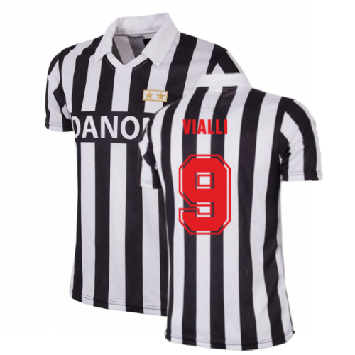 Juventus FC 1992 - 93 Coppa UEFA Retro Football Shirt (VIALLI 9)