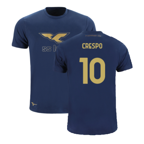 Lazio 125th Anniversary Cotton Tee (Navy) (Crespo 10)