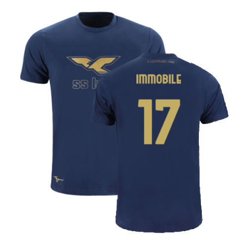 Lazio 125th Anniversary Cotton Tee (Navy) (Immobile 17)