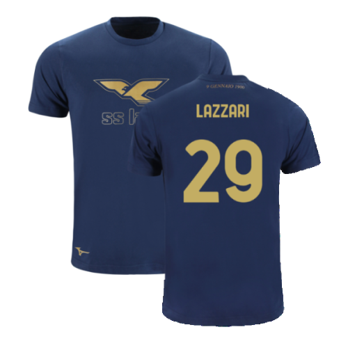 Lazio 125th Anniversary Cotton Tee (Navy) (Lazzari 29)