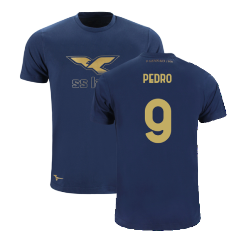 Lazio 125th Anniversary Cotton Tee (Navy) (Pedro 9)