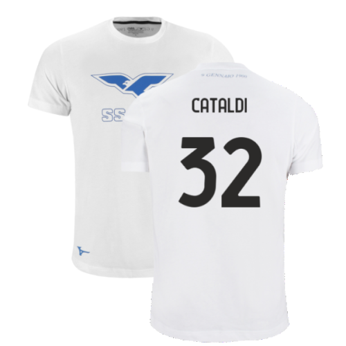 Lazio 125th Anniversary Cotton Tee (White) (Cataldi 32)