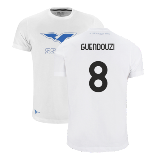 Lazio 125th Anniversary Cotton Tee (White) (Guendouzi 8)