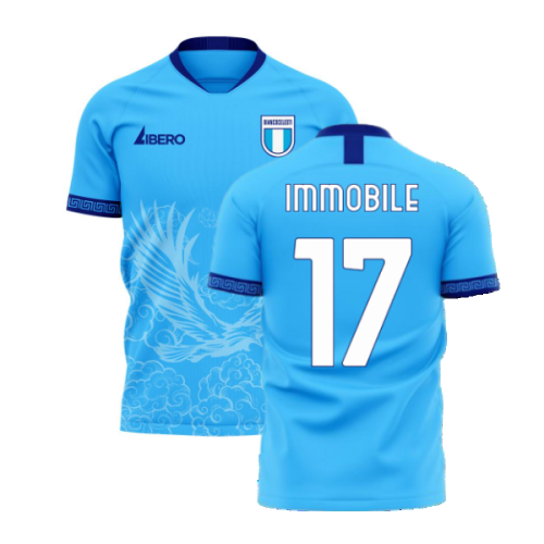 Lazio 2024-2025 Home Concept Football Kit (Libero) (Immobile 17)